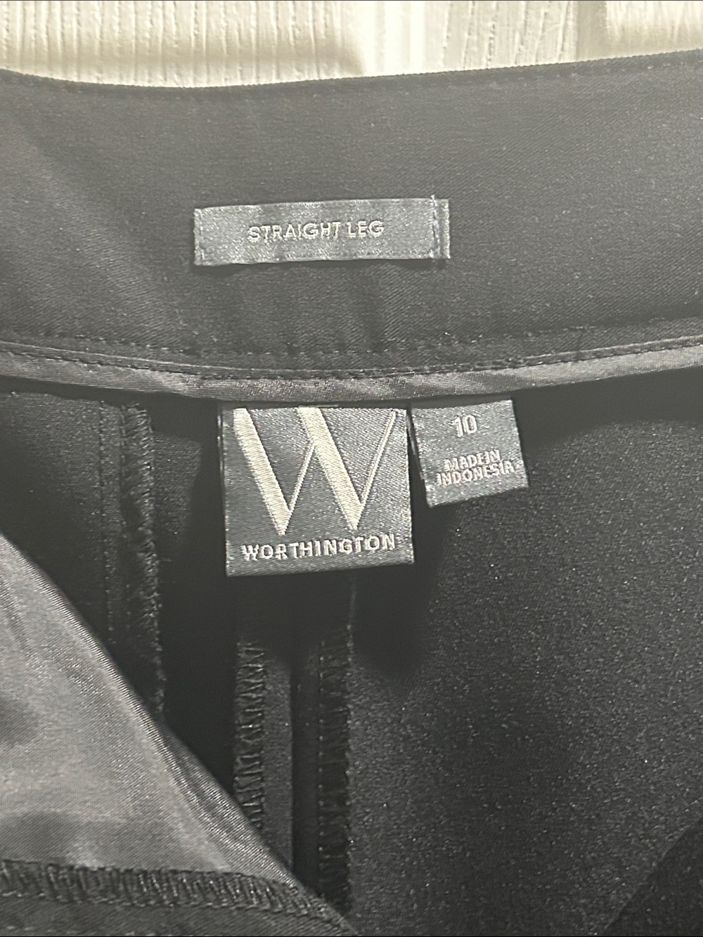 Worthington Black Straight Leg Men’s Chinos